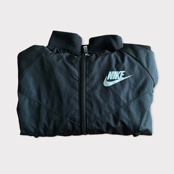 Nike Unisex Hooded Black Windbreaker 4T Lightweight & Sporty 3-4y - Picture 2 of 5